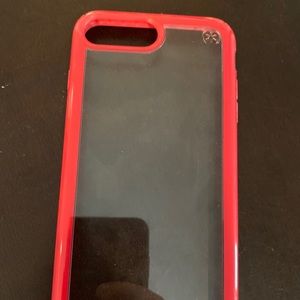 iPhone 7/8 Plus Speck Red/Clear Case